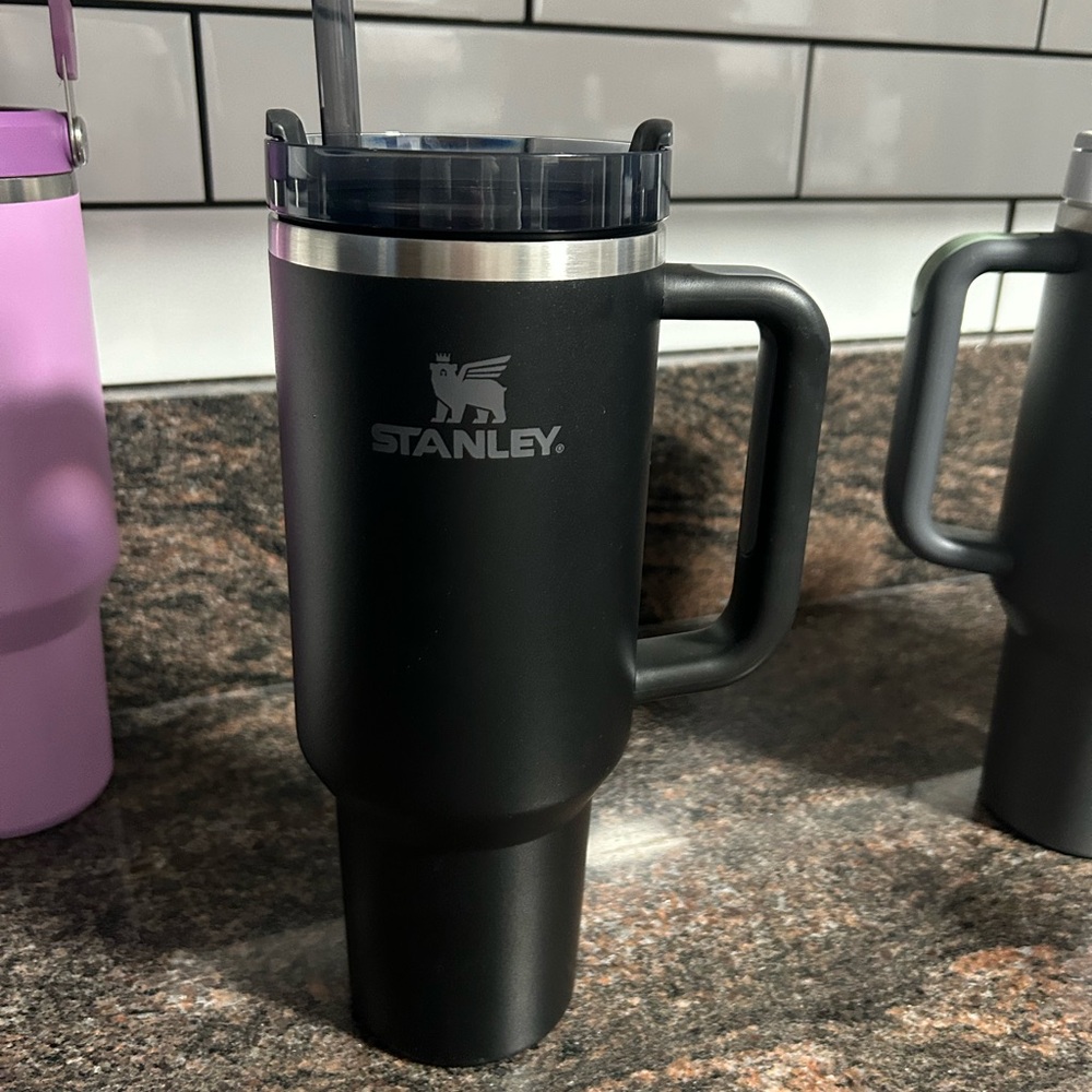Stanley Matte Black Travel Mug with Handle